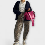 Chandra - Vintaž leopard farmerke