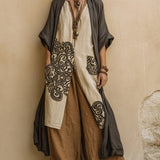 Florentina | Boho komplet sa izvezenom tunikom