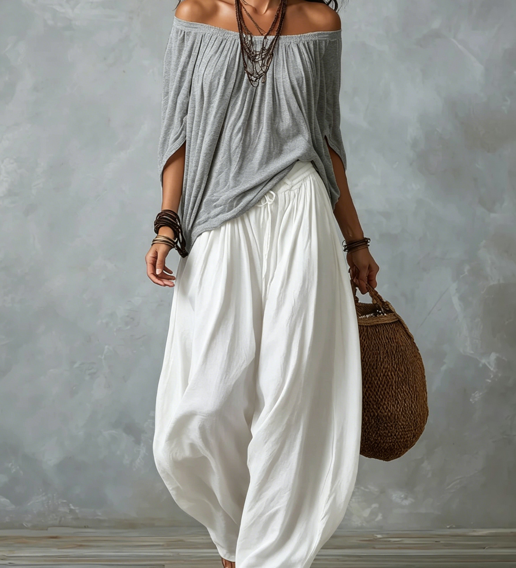 Hana | Boho set sa ležernom bluzom