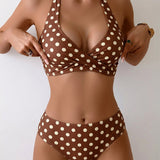 Nina - Bikini na tufne sa vezivanjem oko vrata