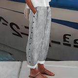 Leonor - Lanene pantalone sa svrhom
