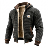 Luca | Jachetă retro cu glugă și fermoar pentru stil autentic