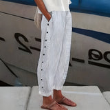 Leonor - Lanene pantalone sa svrhom