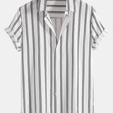 Dušan - Striped shirt and linen trousers