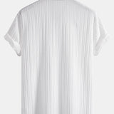 Aleksa - Prugasta žakard košulja i pantalone