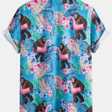 Milan - Tropical Print Shirt and Swim Shorts