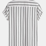 Dušan - Striped shirt and linen trousers
