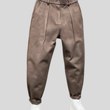 Marcelo - Elegantne melanž pantalone