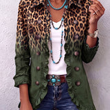 Savina | Blejzer sa leopard printom, ombre prelivom i karnerima