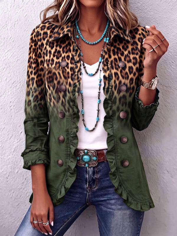 Savina | Blejzer sa leopard printom, ombre prelivom i karnerima