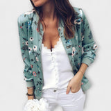 Andreia | Elegantna bomber jakna s cvetnim dezenom Andreia