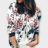 Andreia | Elegantna bomber jakna s cvetnim dezenom Andreia