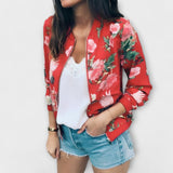 Andreia | Elegantna bomber jakna s cvetnim dezenom Andreia