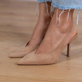 Marlena – Nude slingback salonke sa tankom štiklom