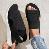Sofis | Slip-on sandale od prozračnog pletenog materijala s platformom