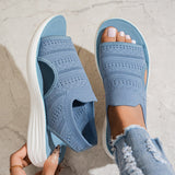 Sofis | Slip-on sandale od prozračnog pletenog materijala s platformom
